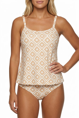 Damen tankini badekleid cup - badekleid,