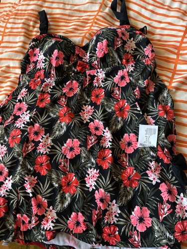 Badekleid badeanzug blumen - badekleid,