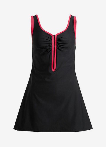 Badekleid schwarz pink - badekleid, 42